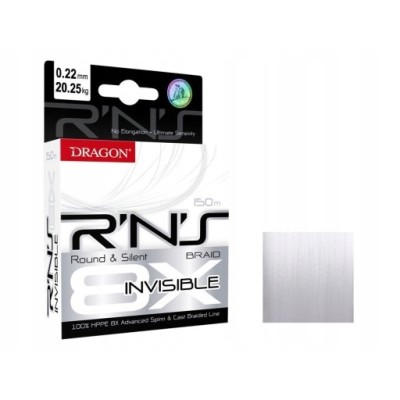 Dragon Plecionka R'N'S 8X Invisible 0.08mm/150m/5.9kg