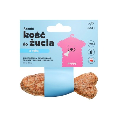 Kość z dorszem puppy rybka 12 cm AZANKI