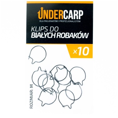 UnderCarp Klips do białych robaków M/10szt.