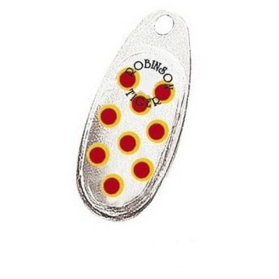 Robinson Błystka Obrotowa Tiger 4/12g Srebrna/Czerwone kropki