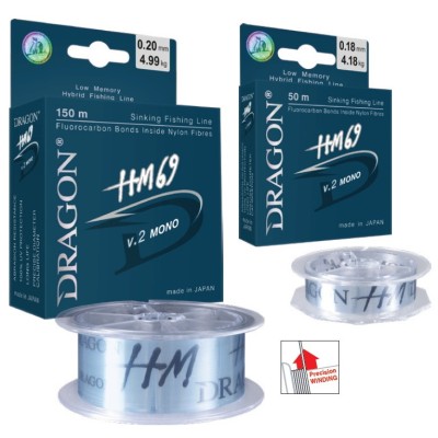 Dragon Żyłka HM69 Pro v.2 Mono 0.251mm/7.20kg/150m
