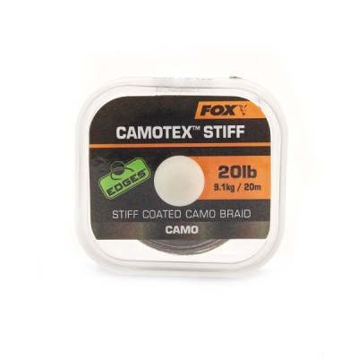 Fox Camotex Stiff  Plecionka Przyponowa 20lb/20m