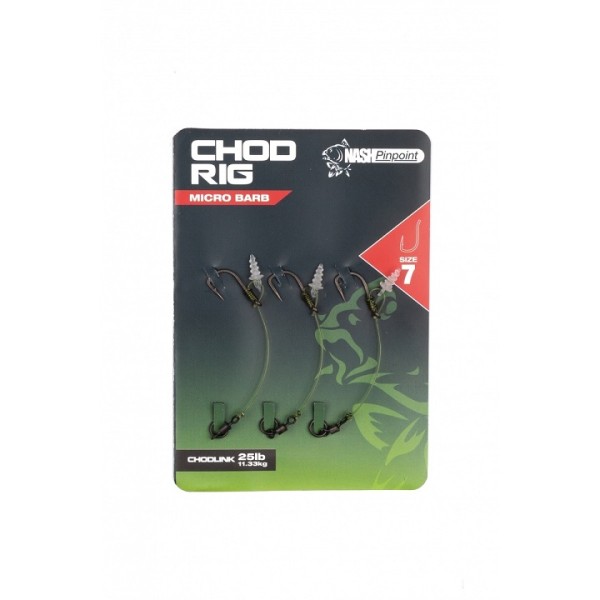 Nash Przypony Chod Rig Barbed r.7/3szt