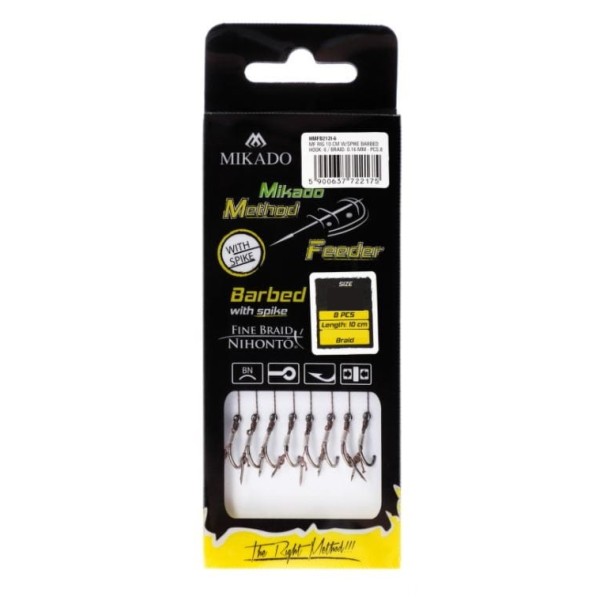 Mikado Przyp. MF Plecionka z Igłą #10/0.12mm/10cm/ 8 szt.
