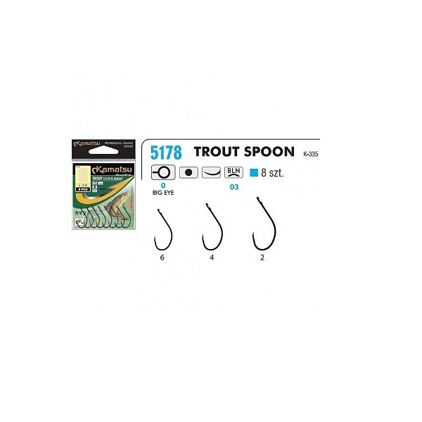 Kamatsu Haczyk Trout Spoon #6/8szt