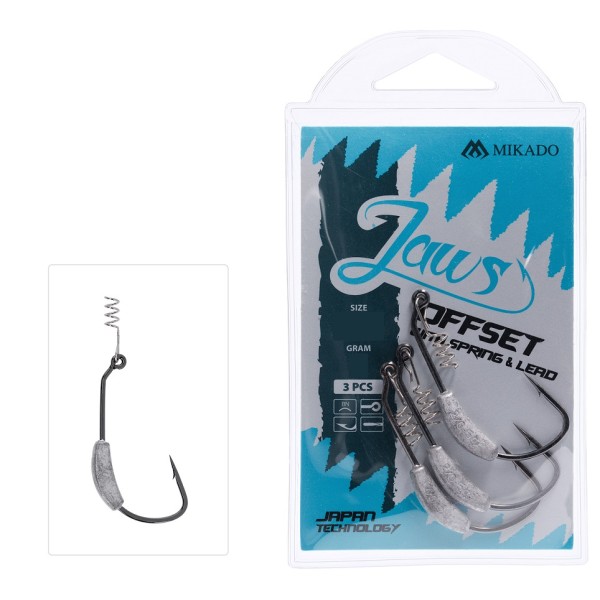 Mikado Jaws Offset z Wkrętem i Obciążeniem 5g-3/0-3szt