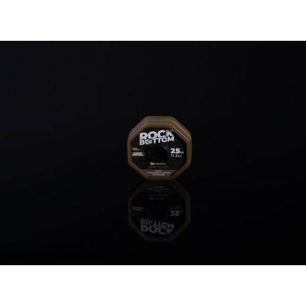 RidgeMonkey Plecionka Bottom Tungsten Coated Soft 25lb/10m, Camo Brown