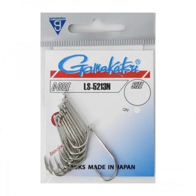 Gamakatsu Haki Salt LS-5213N New Label Hooks Nickel #1/9 szt.