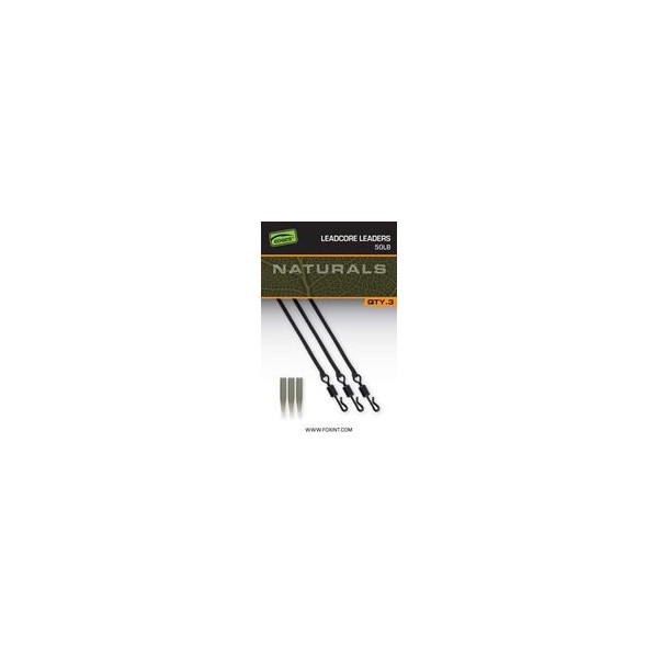 Fox Naturals Leadcore Leaders 50lb/75cm/3szt