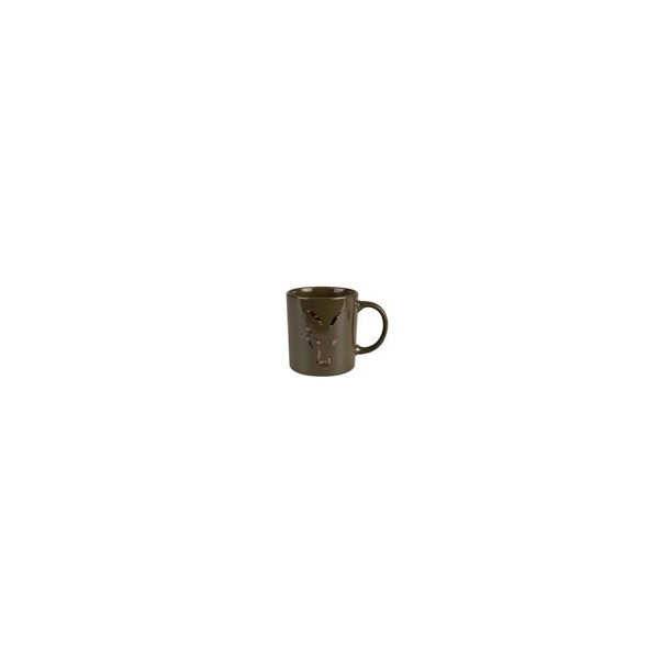 Fox Kubek Green & Camo Head Ceramic Mug