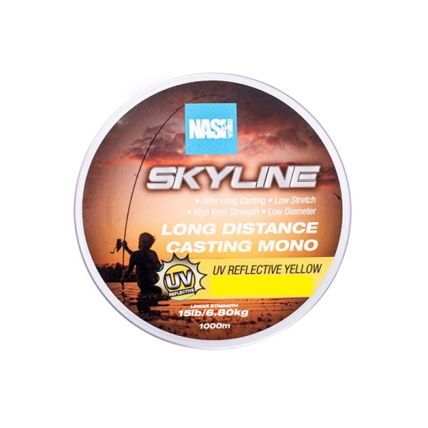 Nash Żyłka Skyline Mono UV Yellow 0,26mm/1000m