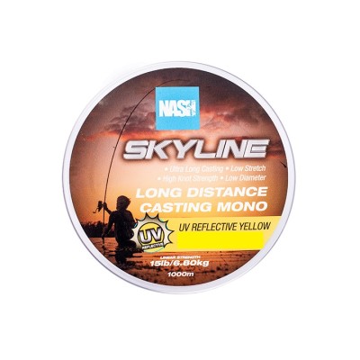 Nash Żyłka Skyline Mono UV Yellow 0,28mm/1000m