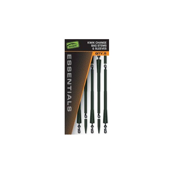 Fox Essentials Kwik Change Bag Stems & Sleeves/5szt