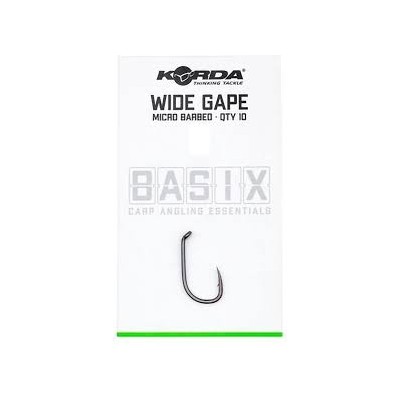 Korda Haki Basix Wide Gape r.8/10szt