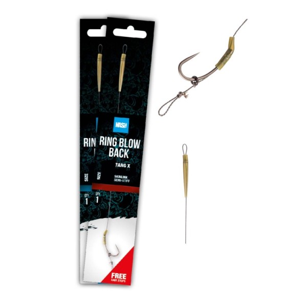 Nash Przypon Tube Blow Back Rig Size 6 Barbless