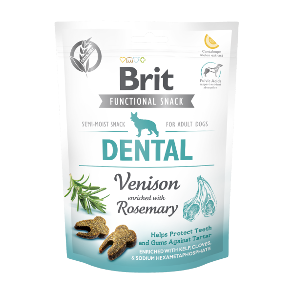 Brit functional snack -antyparasitic-salmon with chamomile 150g
