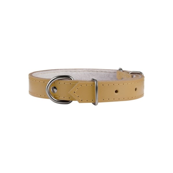 Obroża skórzana classic 12-35 natura CHABA