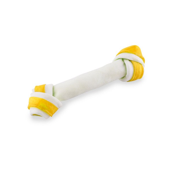 Kość wiązana biało-żółta 21cm MACED