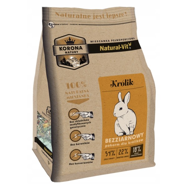 Mieszanka korona natury- królik 750g CERTECH