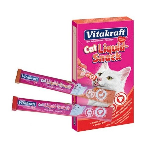 Cat LIQUID SNACK wołowina 1 szt /15g  VITAKRAFT