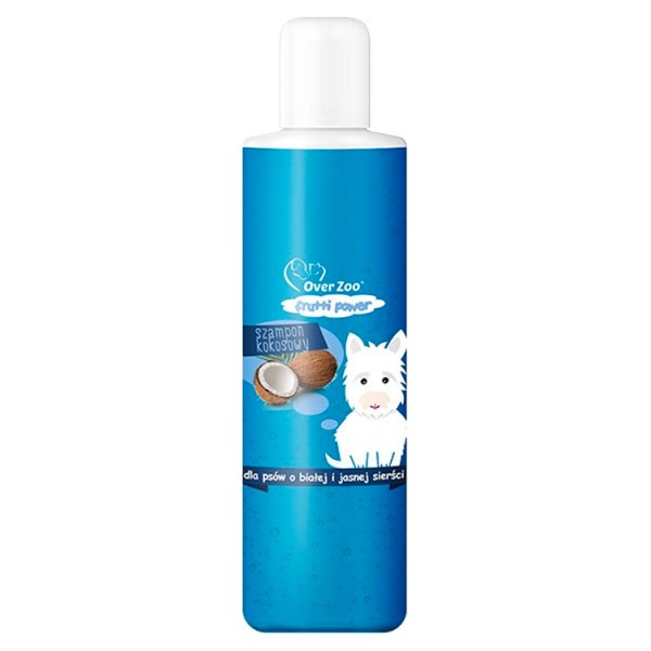 Szampon kokosowy dla białej i jasnej sierści  200ml OVER ZOO