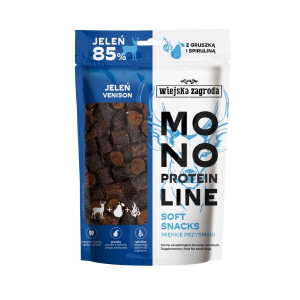 Przysmk dla psa monoproteinowe miekkie jeleń 115g WIEJSKA ZAGRODA