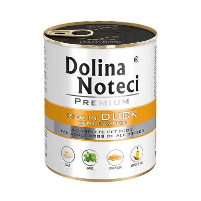 Karma dla psa kaczka z dynią  800g DOLINA NOTECI