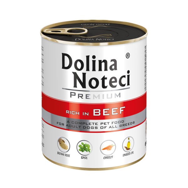 Karma dla psa wołowina  800g DOLINA NOTECI