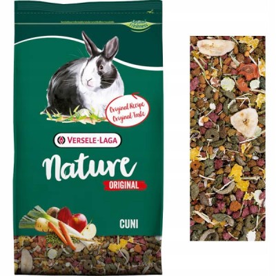 Cuni Nature Orginal 2,5 kg pokarm dla królików miniaturowych VERSELELAGA | Salon Wędkarski Karmazyn