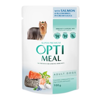 Karma dla psa łosoś z borówką 100g OPTI MEAL