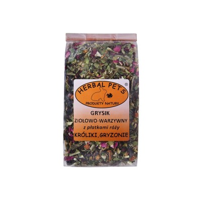 Grysik zołowo-warzywny z płatkami róży HERBAL PETS