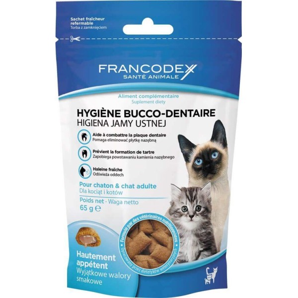 Francodex przysmak dla kociąt i kotów higiena jamy ustnej 65g