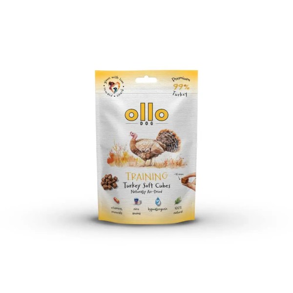 Ollo air dried training TURKEY cubes  #10mm 80g SKŁAD KARMY