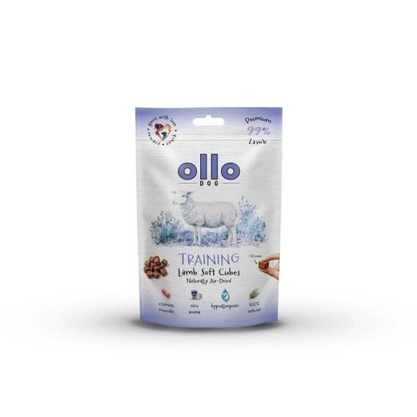 Ollo air dried training LAMB cubes  #10mm 80g SKŁAD KARMY