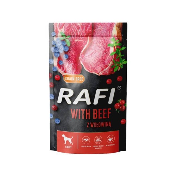 Saszetka dla psa RAFI z wołowiną 500g DOLINA NOTECI