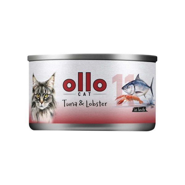 OLLO CAT nr 11 - Puszka 70g z Tuńczykiem i Homarem - Doskonała karma dla kotów