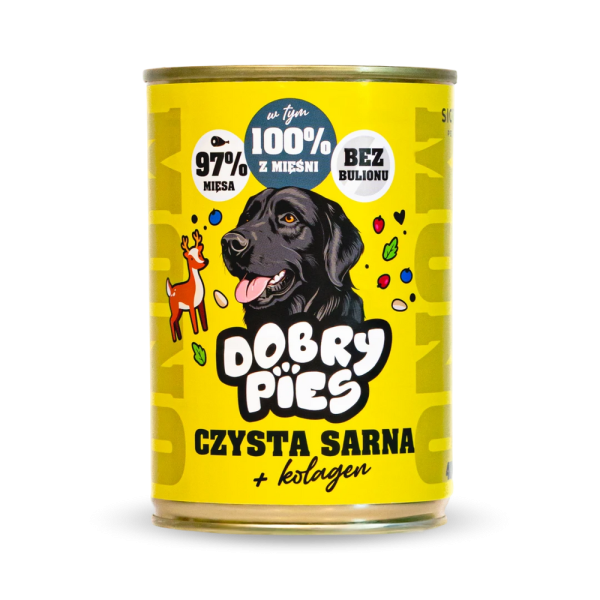 DOBRY PIES karma Mono czysta sarna   400g