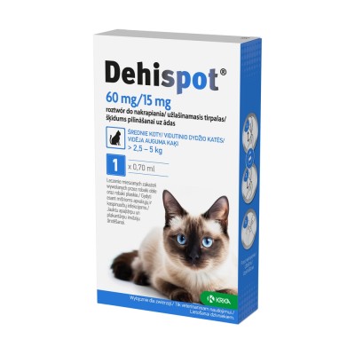 DEHISPOT 30mg roztwór do nakrapiania dla kotów -2,5-5 kg