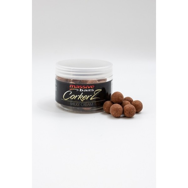 Massive Baits Kulki Corkerz Milky Cream 18mm/300ml