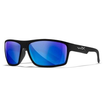 WileyX Okulary Peak Captivate Pol Blue Mirror Grey Matte Black Frame