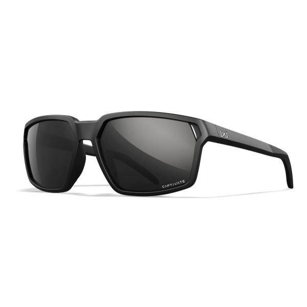 WileyX Okulary Sierra Captivate Polarized Black Mirror Grey Matte Black Frame