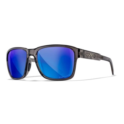 WileyX Okulary Trek Captivate Polarized Blue Mirror Smoke Grey Gloss Crystal Dark Grey Frame
