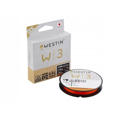 Westin Plecionka W3 8-Braid Orange 0,235mm/12,3kg/135m