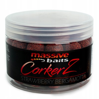 Massive Baits Kulki Corkerz Strawberry Bergamotta 22mm/300ml