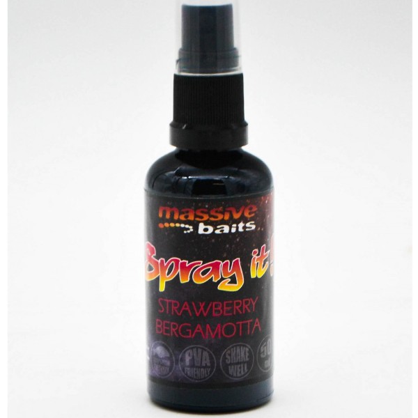 Massive Baits Spray It Strawberry Bergamotta 50ml