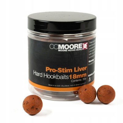 CC Moore Pro-Stim Liver Hard Hookbaits 18mm/35szt