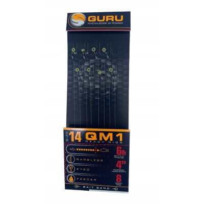 Guru Przypony Banded Hair Rigs QM1 10cm/roz14 /0.17mm