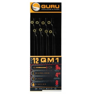 Guru Przypony Banded Hair Rigs QM1 10cm/roz.16 /0.17mm