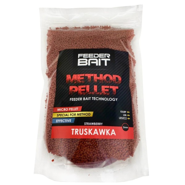 Feeder Bait Pellet Truskawka 2mm/800g
