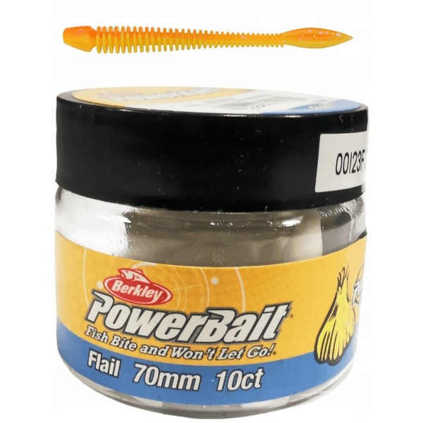 Berkley PowerBait Flail 70mm Orange/Yellow
